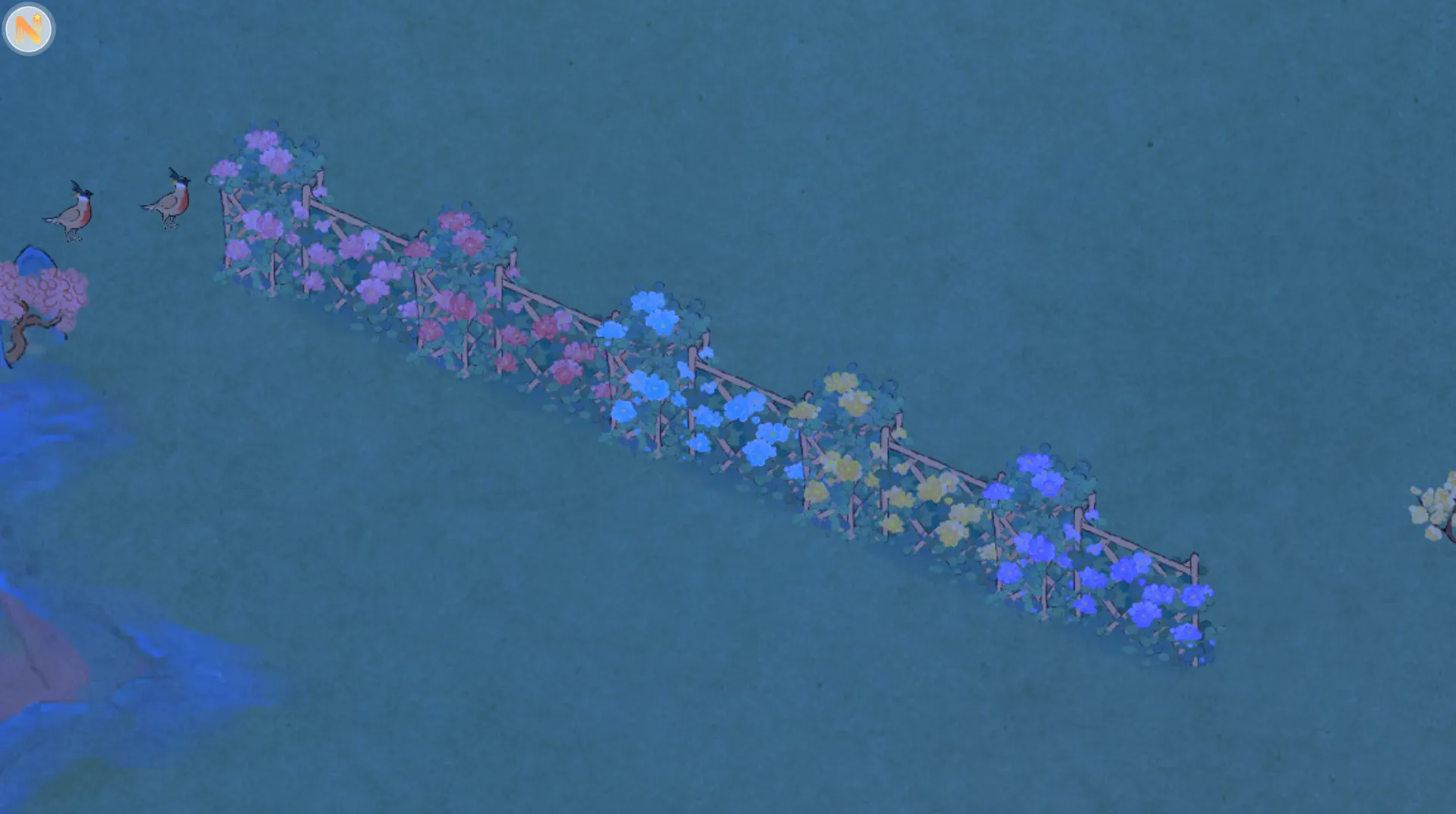 攀花籬柵與攀花籬角.夜間